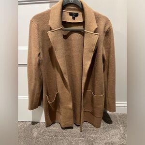 J Crew Sophie open-front sweater-blazer, Size M, Camel color